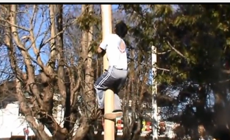 El palo encebado carahuino