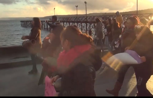 Marcha Ni una Menos en Queilén