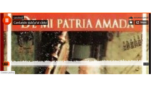 Cancionero: Cantando subí p'al cielo